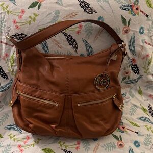 Michael Kors Tan Leather Hobo Bag